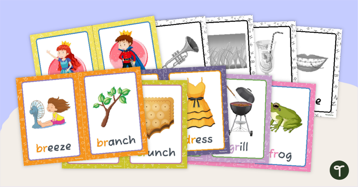 R-Blends Blending Flashcards teaching resource