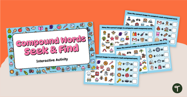 Go to Compound Words Seek and Find Interactive teaching resource