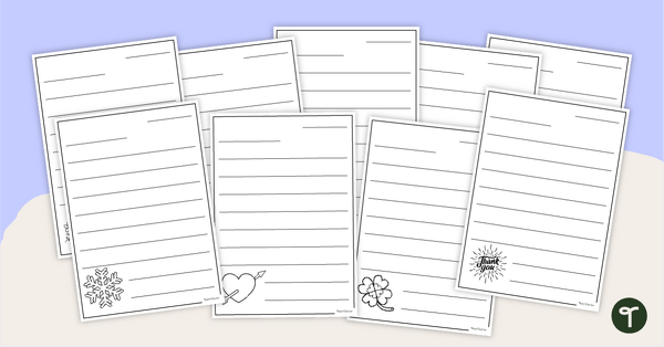 Go to Themed Letter Writing Template Pack teaching resource