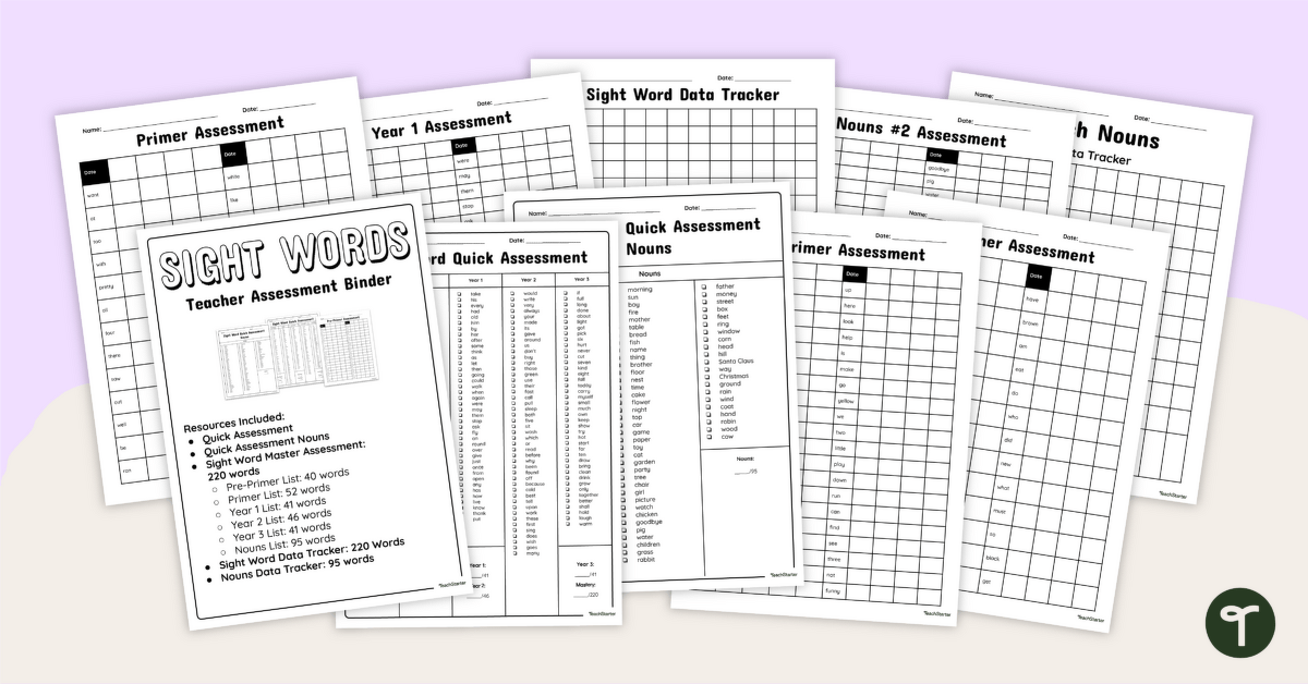 Literacy Teaching Toolkit – Sight Word Assessments teaching-resource