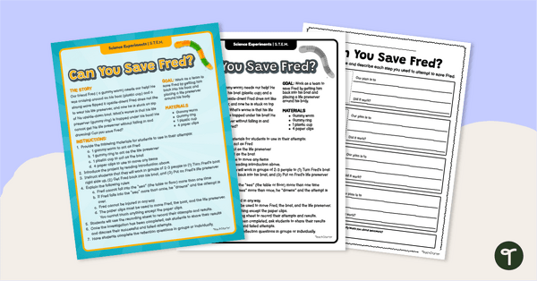 Can You Save Fred? Activity teaching resource