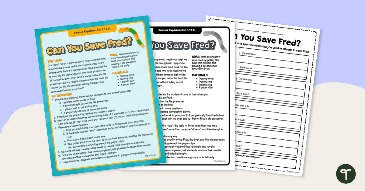 Can You Save Fred? Activity teaching-resource