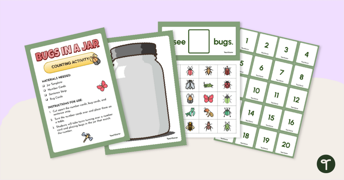 Bugs in a Jar Counting Activity teaching-resource