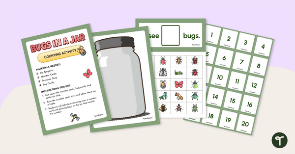 Go to Bugs in a Jar Counting Activity teaching resource