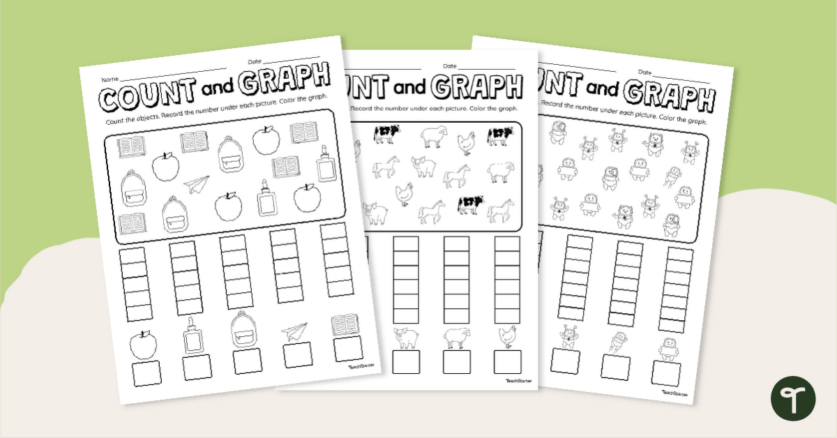 Count and Graph Worksheet Pack teaching-resource