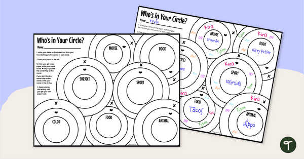 Go to Who’s in Your Circle? Quick Icebreaker Activity teaching resource