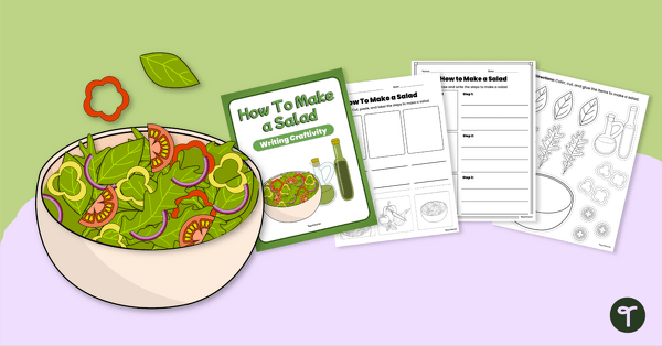 Go to How to Make a Salad – Procedural Writing Craftivity teaching resource