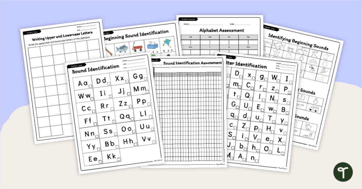 Alphabet Letter-Sound Assessment Pack teaching-resource