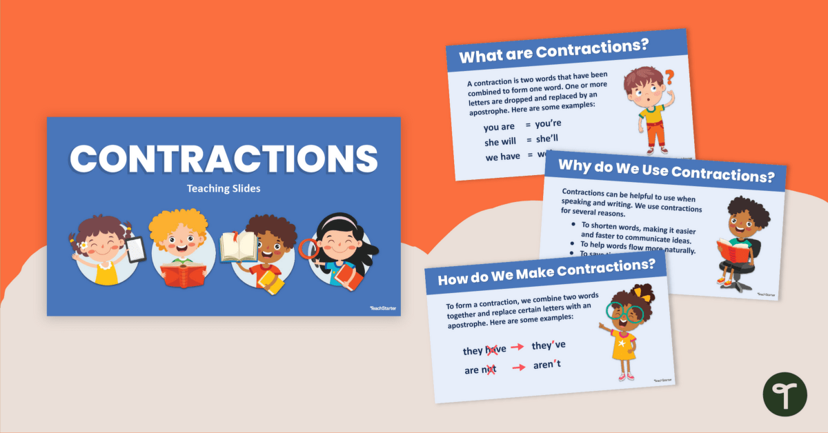 Introduction to Contractions Teaching Slides teaching resource