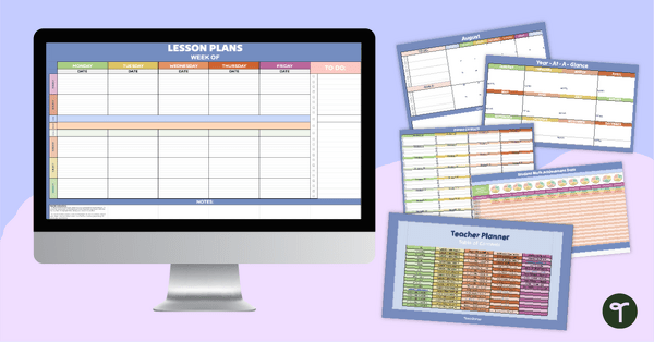 Image of Google Sheets Digital Teacher Planner