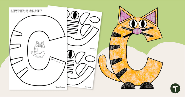 Go to Letter Craft Activity - 'C' is For Cat teaching resource