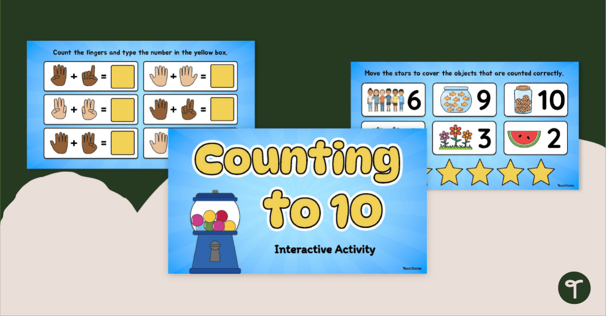 Counting to 10 Interactive Activity teaching resource