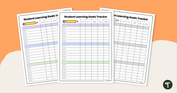Go to Student Learning Goals Tracker teaching resource