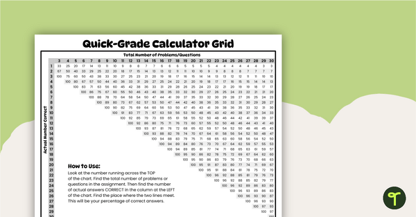 Image of Easy Grader for Teachers - Printable