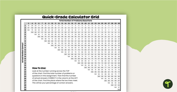 Go to Easy Grader for Teachers - Printable teaching resource