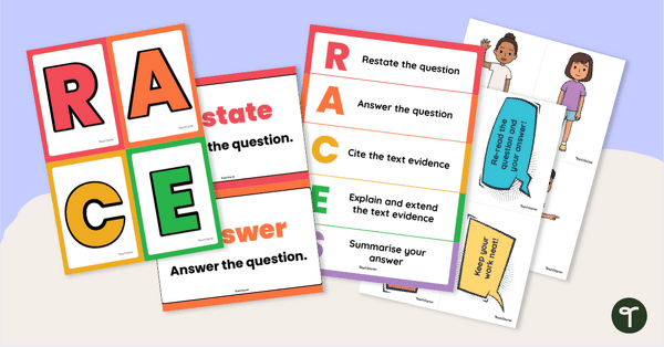 Go to R.A.C.E.S. Constructed Response Writing Classroom Display teaching resource
