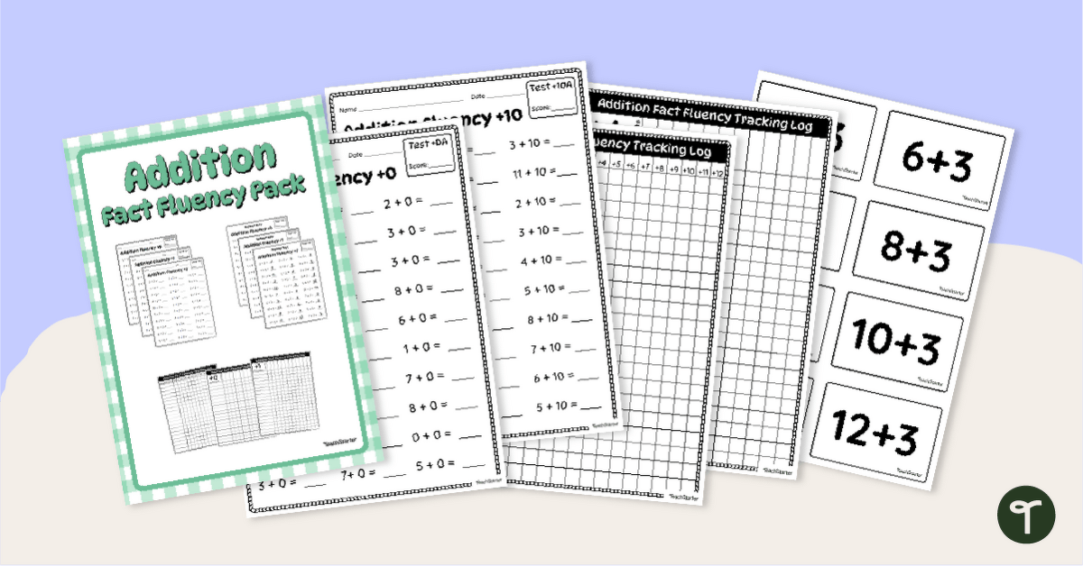 Addition Fact Timed Tests & Trackers teaching resource
