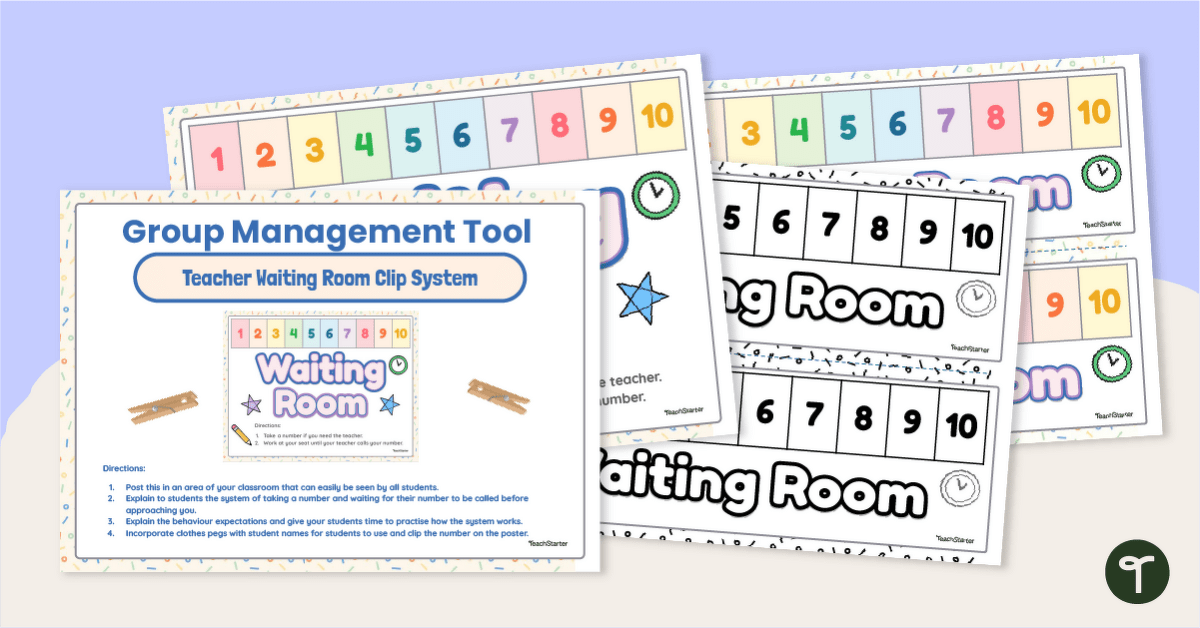 Teacher Waiting Room - Clip System teaching resource