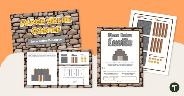 Go to Place Value Castle Activity teaching resource