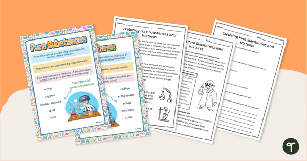 Go to What Are Pure Substances and Mixtures? (Classroom Pack) teaching resource
