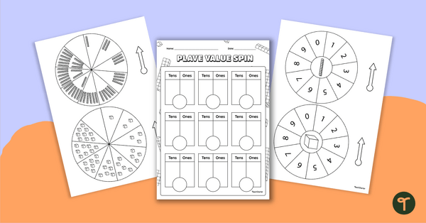 Go to Place Value Spin Activity teaching resource
