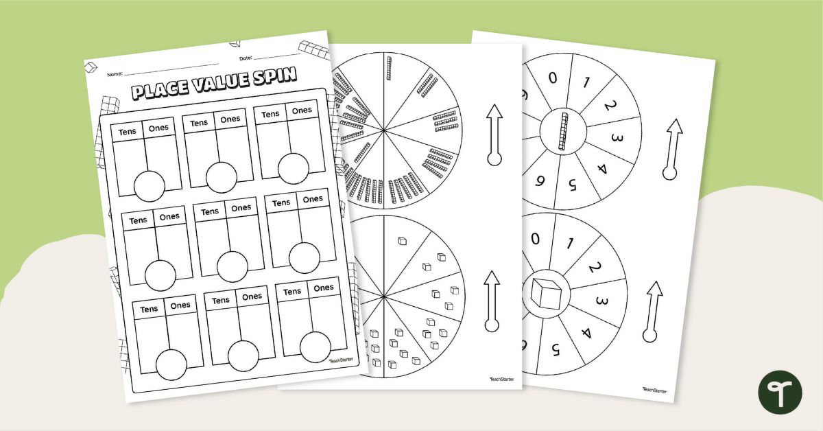 Place Value Spin Activity teaching resource