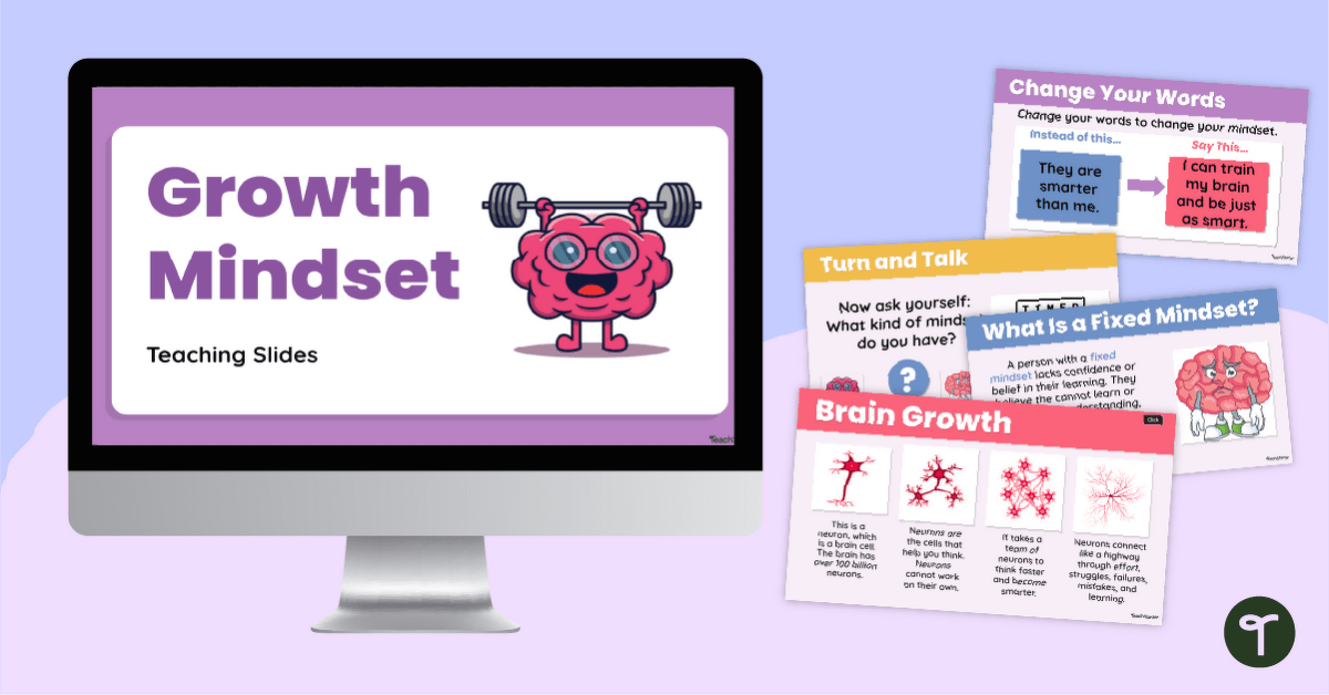 Growth Mindset Teaching Presentation teaching resource