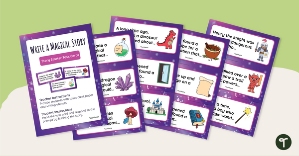 Go to Magical Story Starters Task Cards teaching resource