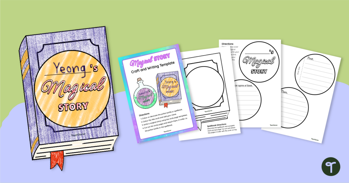 Magical Story Craft and Writing Template teaching resource