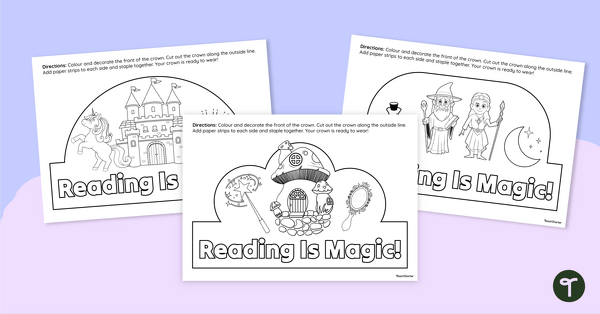 Go to Reading Is Magic! Crown Templates teaching resource