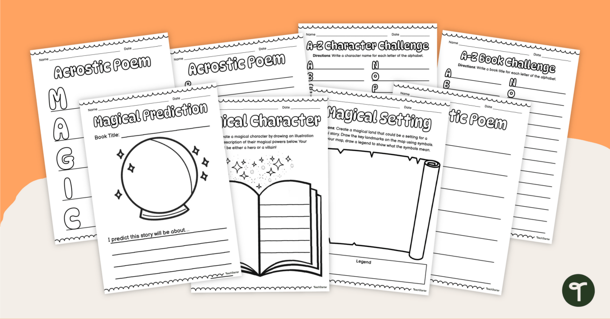 Reading Is Magic! Worksheet Pack teaching resource