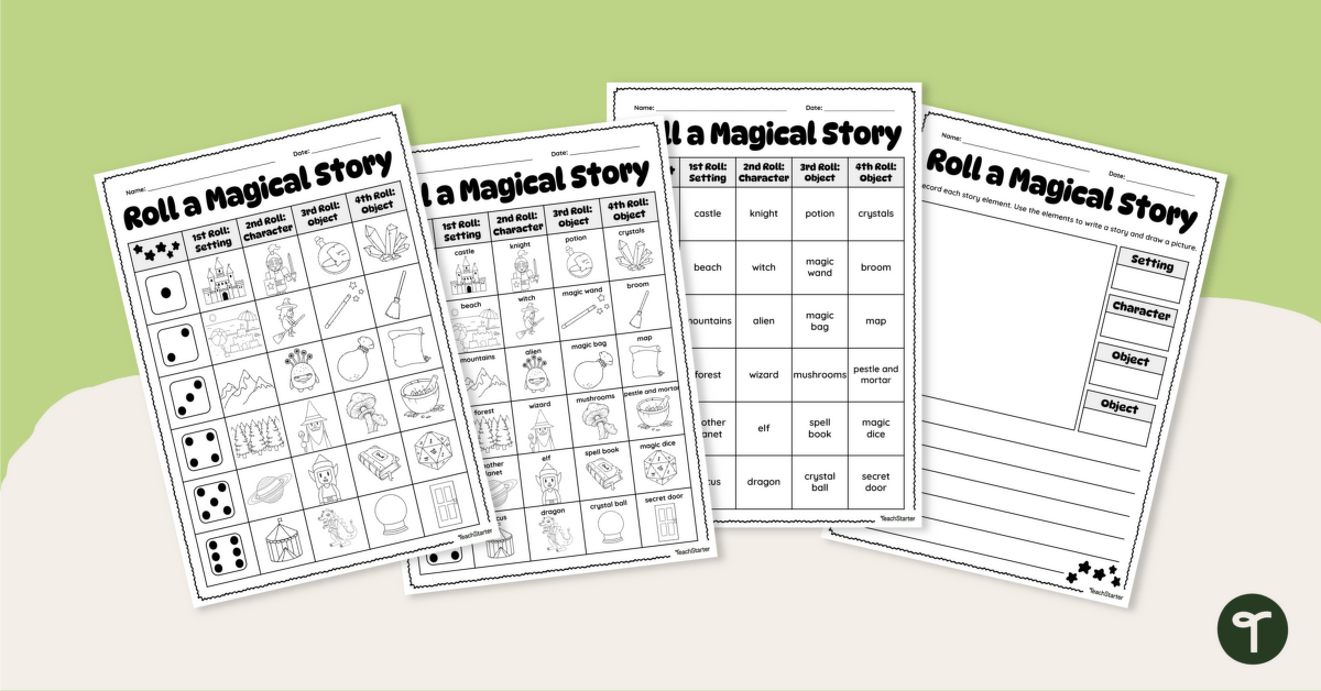 Roll to Create a Magical Story – Dice Game teaching resource