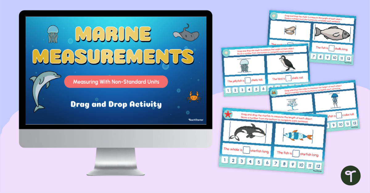 Marine Measuring With Informal Units Interactive teaching-resource