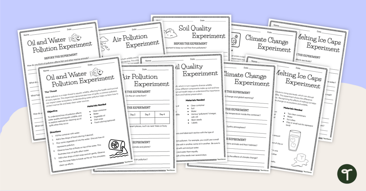 Environmental Impact Science Experiments teaching-resource