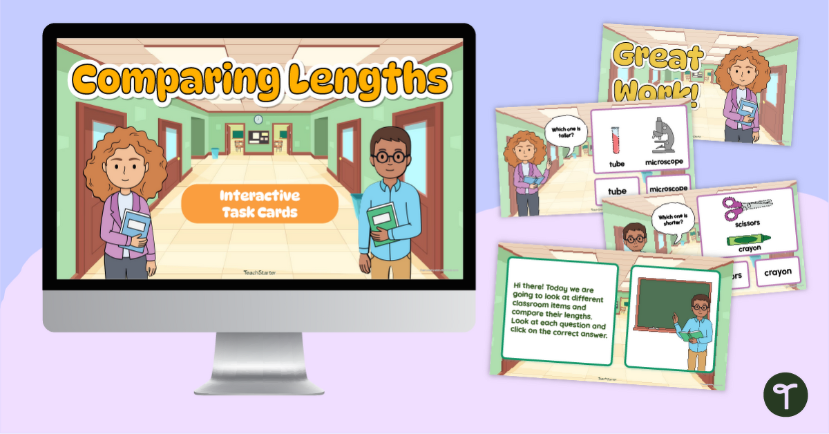 Comparing Lengths – Measurement Game teaching resource