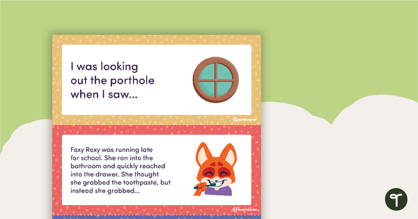 Preview image for Narrative Sentence Starter Cards - teaching resource