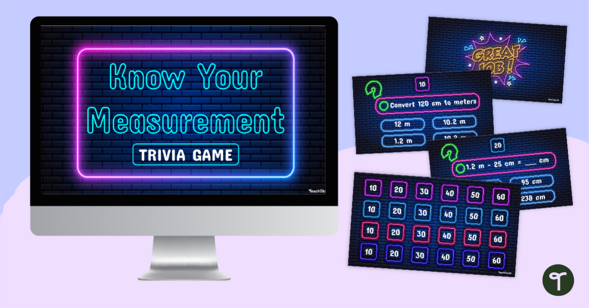 Know Your Measurement Conversions Interactive Game teaching resource