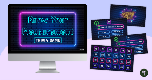Go to Know Your Measurement Conversions Trivia Game teaching resource