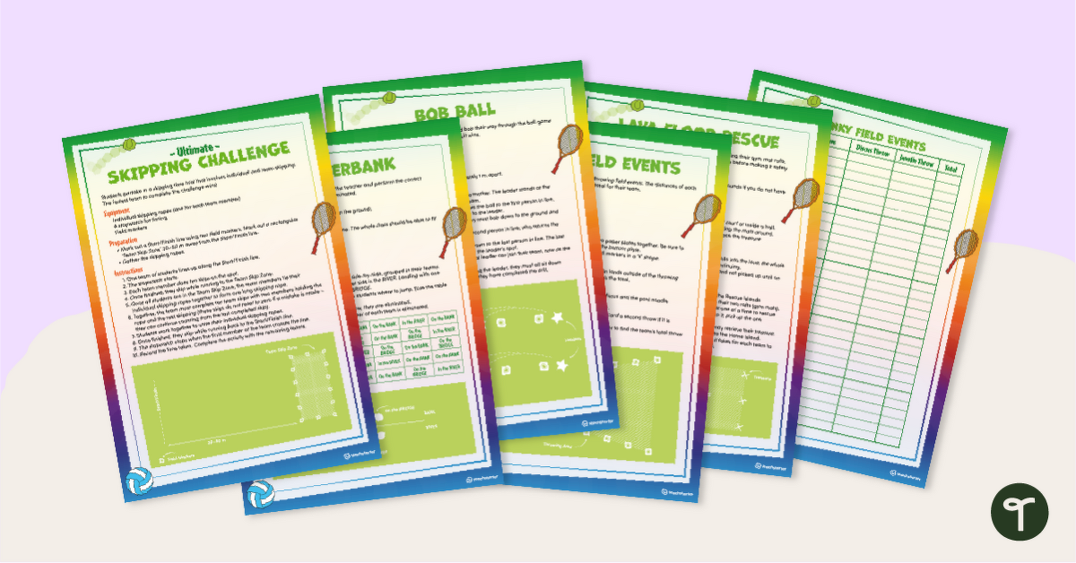 The Mini-Olympics – P.E. Game Activity Cards teaching resource