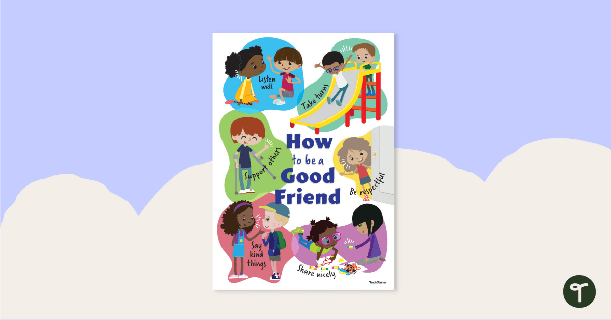 How to Be a Good Friend Poster teaching resource