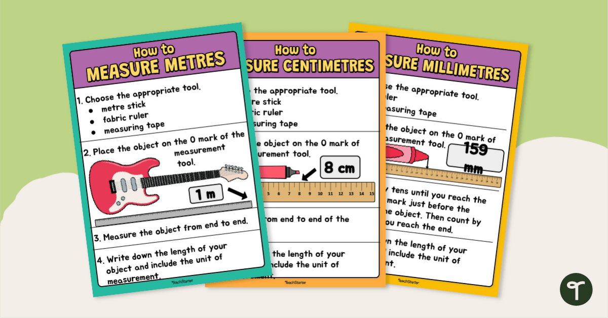 Using a Ruler - Anchor Charts teaching-resource