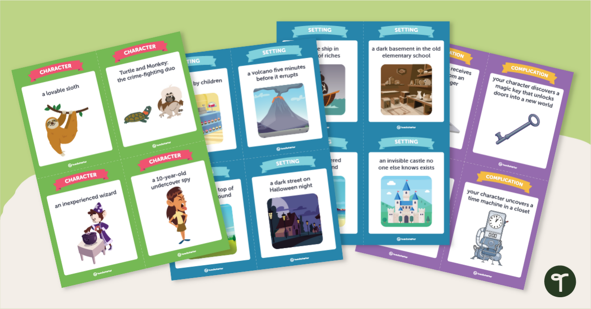 Story Ideas Sentence Starter Pack teaching resource