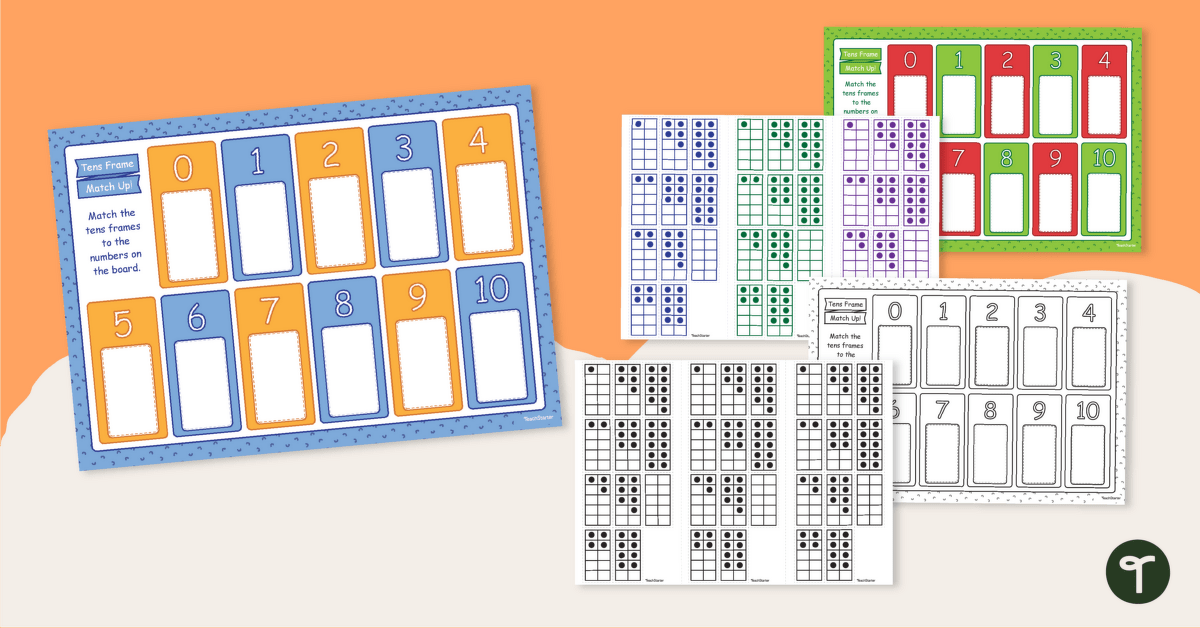 Ten Frame Matching Game teaching-resource