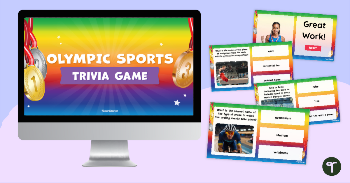 Olympic Sports Quiz Game – PowerPoint teaching resource