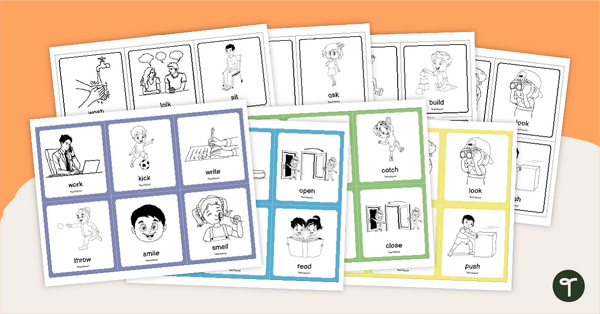 Go to Commonly Used Verbs Flashcards teaching resource