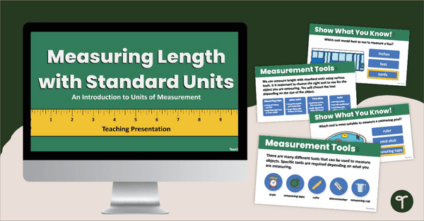 Go to Measuring Length with Standard Units Teaching Slides teaching resource