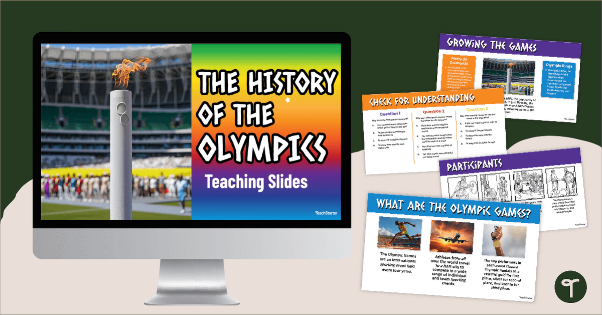 The History of the Olympic Games Teaching Slides teaching resource