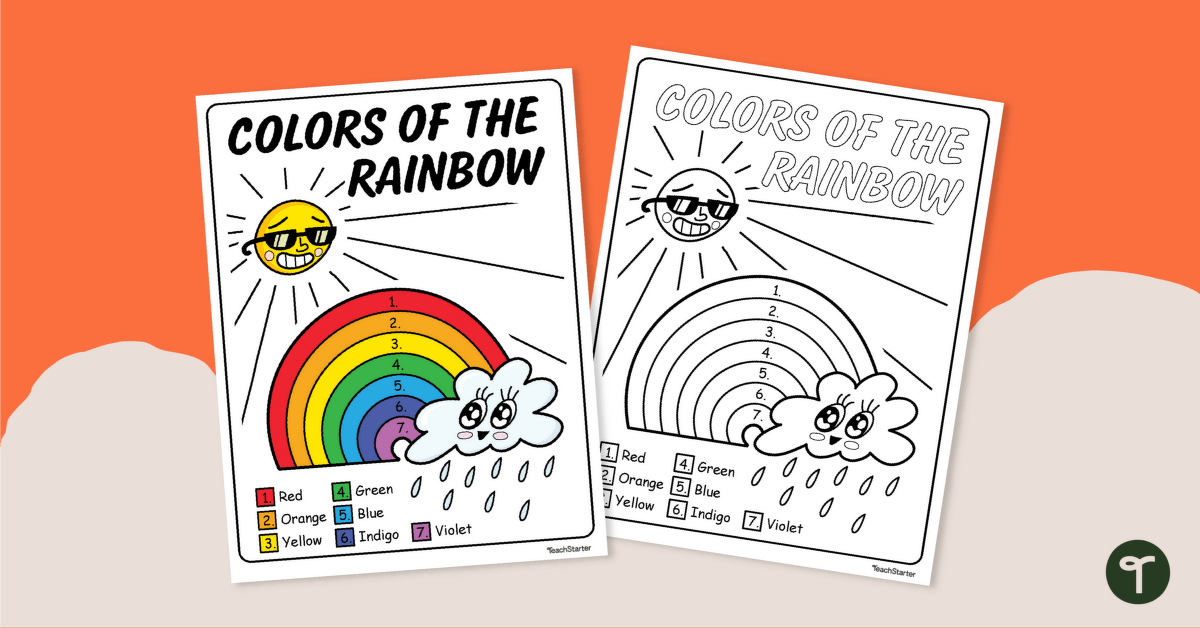 Colors of the Rainbow Poster teaching resource