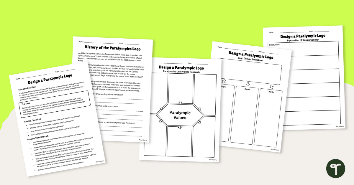 Design a Paralympic Logo – Inquiry-Based Project teaching resource