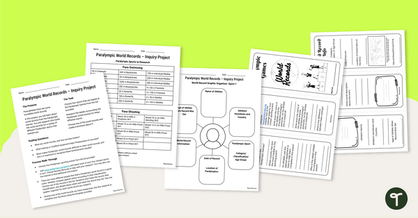 Go to Paralympic World Records – Inquiry-Based Project teaching resource